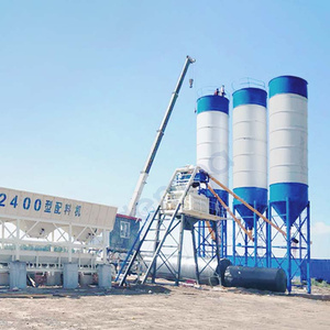 Station de malaxage de béton de grande capacité, centrale à béton fixe stable avec système de dosage des agrégats - Product Image 2
