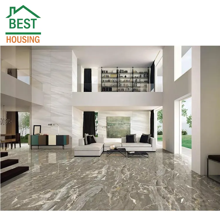 Wholesale 600x1200mm Home Flooring Tiles Marble Look Polished Glazed Porcelain Wall Floor Tile