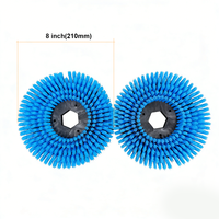 Nouvelle brosse de nettoyage de sol en nylon de 8 pouces avec fixation magnétique facile pour lave-sol X430 Mini