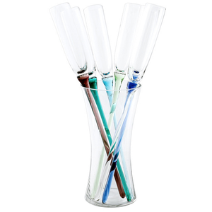 Couleur champagne flûtes en verre - Product Image 1
