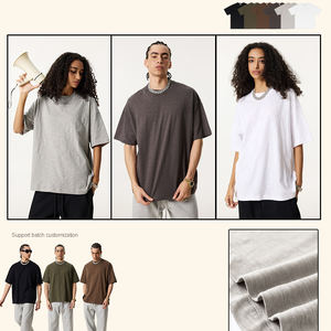 Nouveaux hommes été américain pour col rond T-shirt pur coton respirant <span class=keywords><strong>sport</strong></span> conception coupe ample faible poids manches courtes solide - Product Image 2