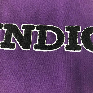 เสื้อฮู้ดคอปกซิปออกแบบได้ตามต้องการเสื้อกีฬาผ้าฝ้ายสีม่วงปักโลโก้ออกแบบได้ตามต้องการ - Product Image 5