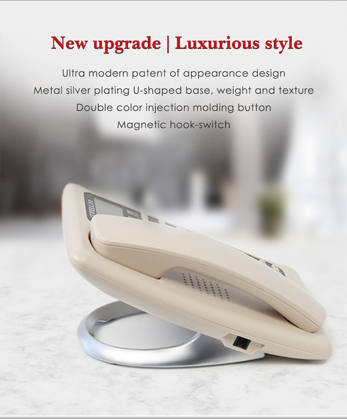 Magnetic hook-switch 1-Line Analogy Corded Guestroom Display Landline Telephone Home Office Business Phone