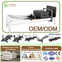 Appareil de Pilates Reformer de qualité professionnelle, durable, portable, en alliage d'aluminium, pour la rééducation, la remise en forme et la physiothérapie