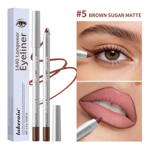 Delineador de Ojos de Larga Duración de 1440 Minutos, Resistente al Agua, en Color, Empaque Negro Mate, Lápiz Delineador de Ojos en Gel, Delineador de Ojos Personalizado, Impermeable - Product Image 1