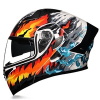 SLKE nouveau casque de moto rabattable à double lentille certifié DOT/3C utilisation universelle toutes saisons pour la sécurité
