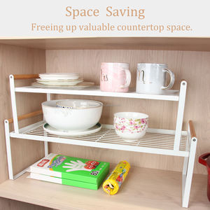 Organizador de Estantes para Despensa de Cocina, Estante de Almacenamiento Metálico para Encimera, Organizador de Estantes Apilables - Product Image 5