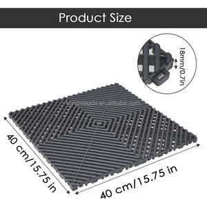 Las baldosas de piso de <span class=keywords><strong>garaje</strong></span> de flujo libre funcionan muy bien para la tienda de detalles de automóviles Revestimiento de piso de taller de baño de automóviles - Product Image 3