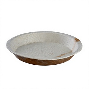 Premium Quality Disposable Biodegradable Eco-Friendly Areca Palm Leaf 25cm Deep Serving Plate Microwave Safe Food Grade Stocked - Product Image 4