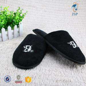 Chaussons de bain jetables en velours noir pour femmes, pour hôtels - Product Image 3