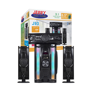 Système audio professionnel Big Music Pro pour home cinéma haut <span class=keywords><strong>de</strong></span> gamme, enceintes colonnes en bois, système sans fil 4 pièces, boîte DJ - Product Image 1