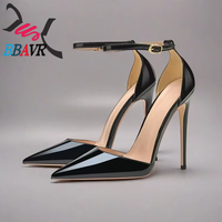 Chaussures d'été à talon aiguille de 12 cm pour femmes, bout pointu ouvert, style ODM/OEM, rehaussantes, à porter de gauche à droite