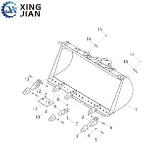 लियूगोंग व्हील लोडर दाएं दांत बेस इंस्टॉलेशन बेस उच्च-शक्ति संरचना परिशुद्धता स्थिति छेद - Product Image 4