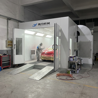 Cabine de peinture automobile à brûleur diesel de qualité industrielle avec panneaux en laine de roche de 75 mm, ventilateur centrifuge à haut débit d'air, certifiée CE Yingma