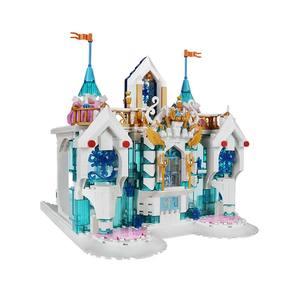 Moule <span class=keywords><strong>King</strong></span> 11008 Frozen Entrée Modèle Château <span class=keywords><strong>Magnétique</strong></span> Creative Filles Briques DIY No.Snow Palace Building Block Pour Enfants Cadeau - Product Image 1