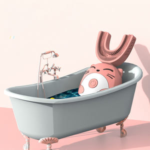 Cepillo de dientes eléctrico inteligente para niños en forma de U recargable portátil limpieza automática cepillo de dientes en forma de U - Product Image 3