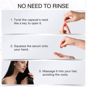 40 Cápsulas Orgánicas Veganas para el Cuidado del Cabello, Suero Capilar Sin Enjuague, Aceites de Argán, <span class=keywords><strong>Macadamia</strong></span> y Aguacate, Vitaminas E y B5, Acondicionador para Brillo del Cabello, para Mujeres - Product Image 2