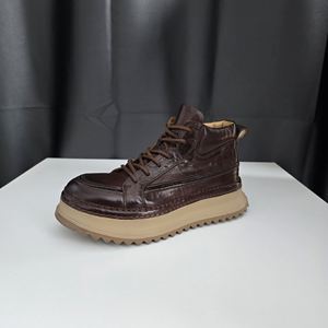 High Quality Horsehide Ankle <b>Boots</b> for Men's Outdoor Hiking-Durable Waterproof Breathable Winter Autumn Style - Product Image 3