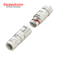Conector led de 3 pines, conector rápido de plástico para montaje de cable macho a precio de fábrica
