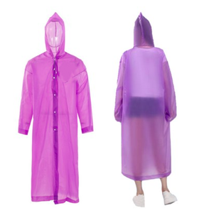 معطف مطر خفيف الوزن من مادة EVA مع غطاء للرأس، مقاوم للماء، يمكن التخلص منه، مناسب للسفر والطوارئ والفعاليات الخارجية والهدايا الترويجية، مع إمكانية طباعة شعار مخصص - Product Image 3