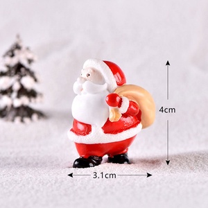 Décorations de Noël en résine, rennes, Père Noël, Joyeux Noël, décoration pour la maison, figurines, miniatures, Nouvel An <span class=keywords><strong>2022</strong></span>, décoration de boîte de Noël - Product Image 6