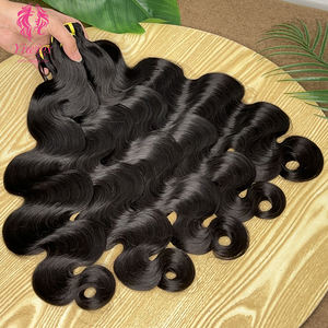 Натуральные волосы Double Drawn, волнистые, 100% необработанные, с сохраненной кутикулой, натуральные вьетнамские волосы для наращивания, для дропшиппинга - Product Image 3