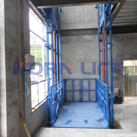 Pour MORN ascenseur de marchandises hydraulique sur mesure 300kg-5000kg ascenseur de fret mural pour entrepôts nouveau Rail de guidage d'ascenseur de cargaison