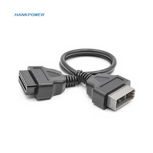 Adaptateur de connecteur OBDII OBD2 16 broches <span class=keywords><strong>OBD</strong></span> 2 à 14 broches 14 broches Câble de diagnostic pour <span class=keywords><strong>Nissan</strong></span> - Product Image 1
