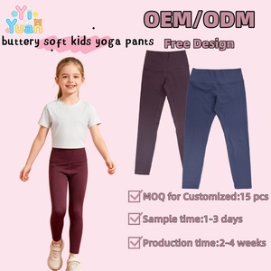 Leggings <span class=keywords><strong>de</strong></span> Yoga <span class=keywords><strong>de</strong></span> Cintura Alta para Niñas, Pantalones Deportivos Suaves y Opacos, <span class=keywords><strong>de</strong></span> Color Sólido, para Entrenamiento y Uso Diario - Product Image 1