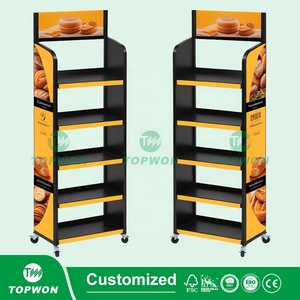 Estante de exhibición de supermercado personalizado soporte de exhibición de <span class=keywords><strong>Metal</strong></span> ligero Snack vino bebida cóctel frutas y verduras estante de exhibición de <span class=keywords><strong>Metal</strong></span> - Product Image 5