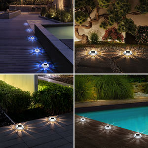 Уличные лестные огни водонепроницаемые Ландшафтные светодиодные Подземные Светильники солнечные настенные светильники - Product Image 5