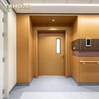 Porte d'hôpital personnalisée en HPL, antibactérienne, ignifugée, à battants, pour salle de consultation, clinique ambulatoire, certifiée ISO