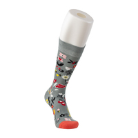 Chaussettes de sport certifiées pour usage quotidien en automne, en tissu respirant antibactérien, antidérapantes, avec logo tricoté, jetables, mi-mollet