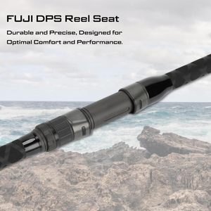 Caña de Pescar Giratoria de Grafito Personalizada con Guías Fuji, 2 Secciones, 8ft 9ft 10ft 11ft 12ft, para Lanzamiento Largo en Agua Salada - Product Image 3
