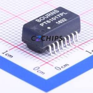 Transformador LAN SMD PT61017PEL, Inductor de 12.8x6.9mm (Relación de Transformación: 1CT:1CT) (Inductancia: 350uH Temperatura de Funcionamiento: ) - Product Image 1