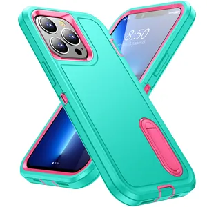 热卖电脑 + TPU 2合1手机外壳保护装甲手机外壳适用于Iphone 12迷你12专业版