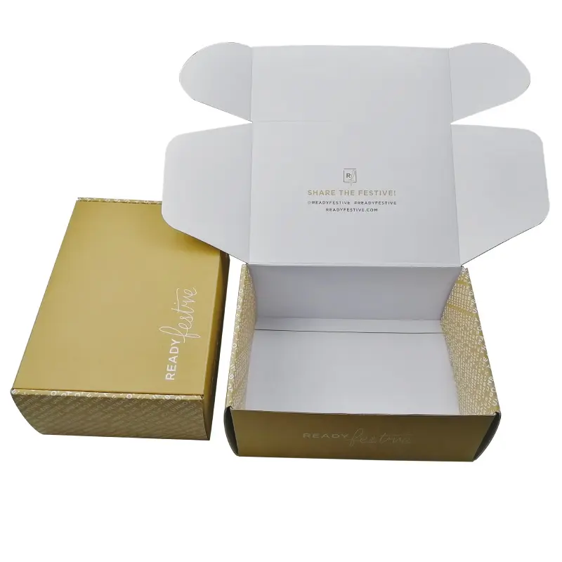Custom Luxury Rigid Brown Kraft With Screen Logo Printing Shipping Mailer Storage Paper Gift Box for Cloth / Shoes / Co