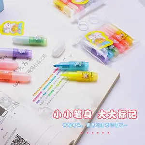 Leuke Unieke Mini Pastel Markeerstift Met Kawaii Design Student Kids Briefpapier Leveren Op Maat Markeerstift