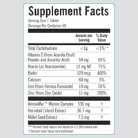 LIFEWORTH Complexe Vitamines pour la Croissance des Cheveux Capsules avec Biotine Collagène Saw Palmetto