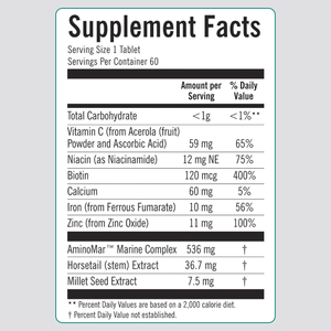 LIFEWORTH vitamine per la crescita dei capelli compresse complesse capsule con biotina collagene Saw Palmetto - Product Image 4