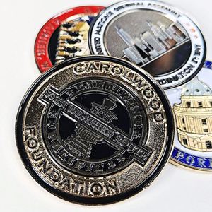 Moneda de águila esmaltada en 3D hecha a medida, monedas metálicas personalizadas con técnica de fundición para pedido mínimo para colección de pines - Product Image 5
