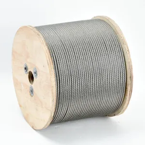 6*19 Steel Wire Rope Ungalvanized And Galvanized 6*19 Iws/ 6*19 Iwr/ 6*19 Fc Steel Wire Rope Factory