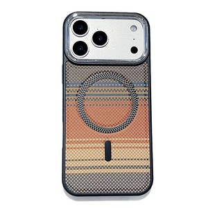Étui de téléphone en cuir magnétique en fibre de carbone TechWoven Senyork pour iPhone 14 Plus, 15 Pro Max, 17 Air – Coque arrière en gros - Product Image 5