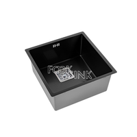 Évier de cuisine en acier inoxydable 304 sur mesure 440x440mm, prix d'usine, évier simple pour appartement, restaurant, maison