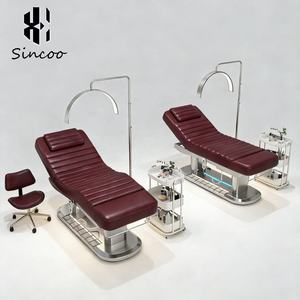 Mesa de Tratamiento Facial de Masaje Moderna de Alta Calidad con 4 Motores, Cama Eléctrica con Calefacción para Salón de Belleza, Spa y Extensiones de Pestañas - Product Image 4