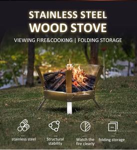 Portable extérieur feu de joie cheminée pliante en fonte <span class=keywords><strong>Biolite</strong></span> Campstove Usb charge Camp 2 brûleurs en acier inoxydable Camping poêle - Product Image 4