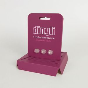 Blíster de Plástico Transparente Personalizado para Tabletas de 30mg, Tarjetas Transparentes de Diferentes Sabores, Stock con Caja de Exhibición para Embalaje de Tabletas 7-OH - Product Image 3