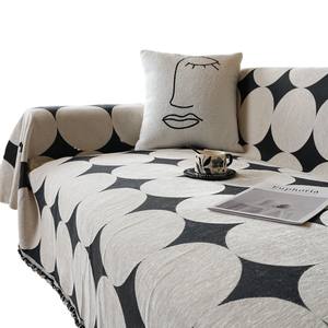 Housse de canapé en chenille, couverture intégrale, antidérapante, fermeture élastique, une pièce, blanche, toutes saisons, protection contre la poussière pour meubles - Product Image 3