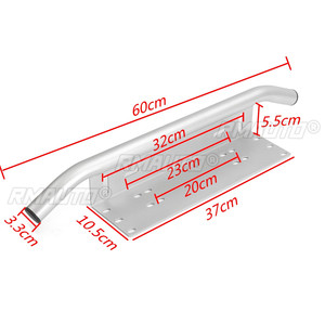 Car Number Plate Offroad Front License Number Plate <b>Bracket</b> Frame Holder Light Bar Mount Bumper for SUV Truck Vehicle - Product Image 3