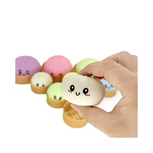 Cross-Border Viral Hit Rainbow Steamed Bun Stress-Relief Squishy Slow-Rebound Realistic Rubber Blind Box Toy - Product Image 5